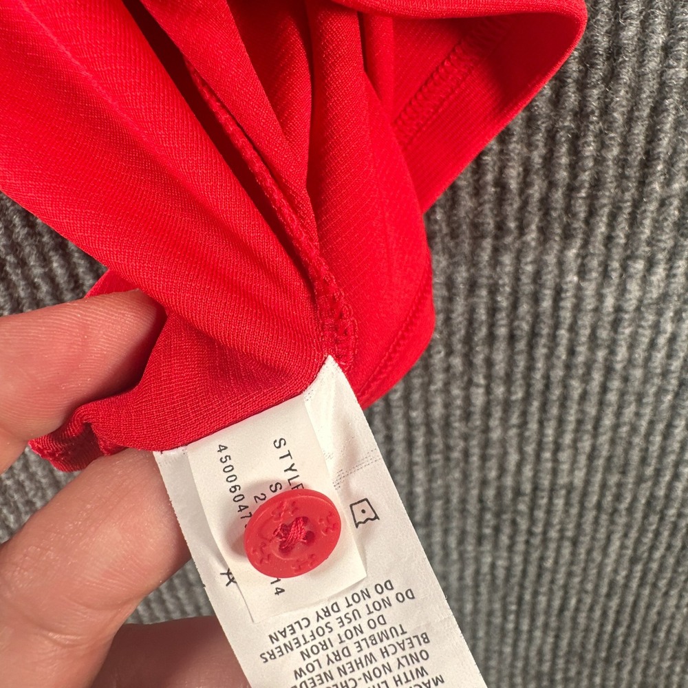 Under Armour Boys Red HeatGear Loose Fit Henley Baseball Jersey Shirt YXL - Picture 8 of 11